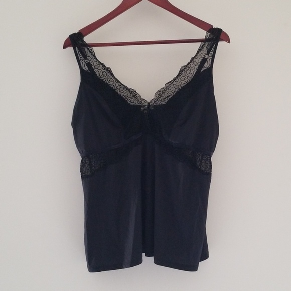 Soma Other - SOMA Black Cami/Chemise with lace trim, size XL